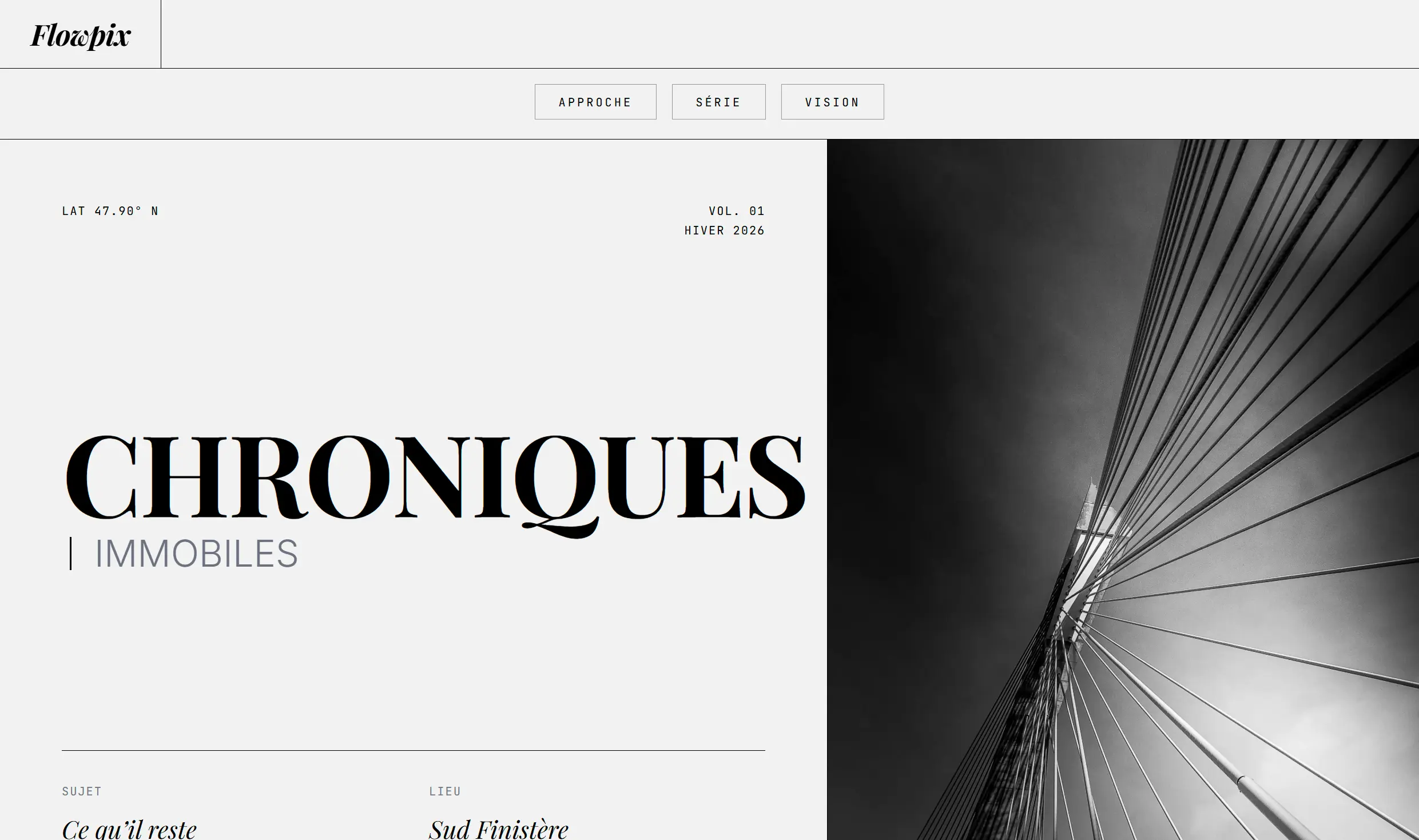 Réalisation Web : Flowpix - Portfolio • WordPress / Elementor - Franck Lautridou Webmaster Finistère